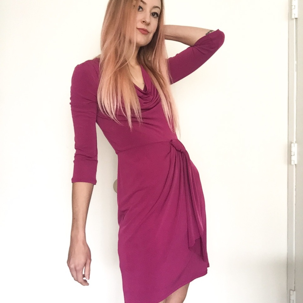 Elegant Fuchsia Dress